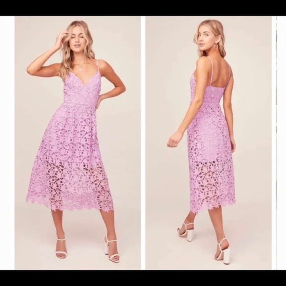 ASTR The Label Lace Midi Dress S